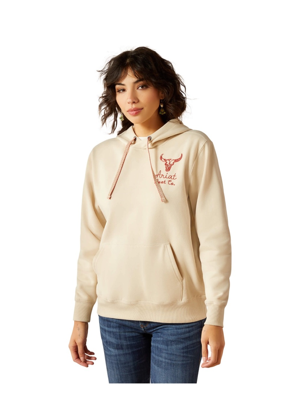 Ariat Cream Logo Hoodie for Women women’s XL